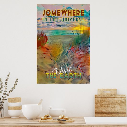 Ergens in het universum poster (Keuken)