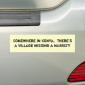Ergens in Kenia is er een kwaad... - Gepersonalise Bumpersticker (Op auto)