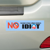 Ergens in Kenia mist een dorp zijn idioot Bumpersticker (Op auto)