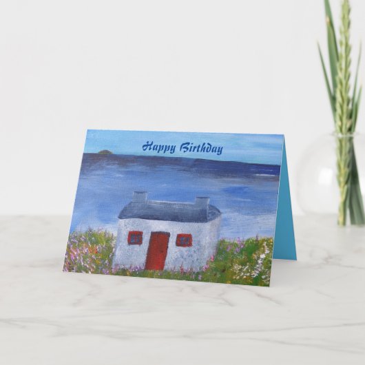 Ergens in Schotland jarig Kaart (Voorkant)