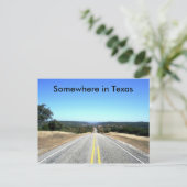 Ergens in Texas Briefkaart (Staand voorkant)