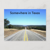 Ergens in Texas Briefkaart (Voorkant)