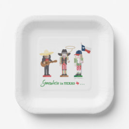 "Ergens in Texas", Texas Notenkrakers Cadeaubijslu Papieren Bordje