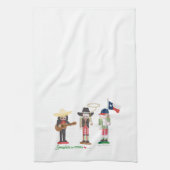 "Ergens in Texas", Texas Nutcrackers Theedoek (Verticaal)