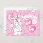 Ergens liefde voor je Bunny Briefkaart (Voorkant / Achterkant)