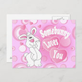 Ergens liefde voor je Bunny Briefkaart (Voorkant / Achterkant)