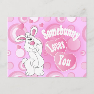 Ergens liefde voor je Bunny Briefkaart