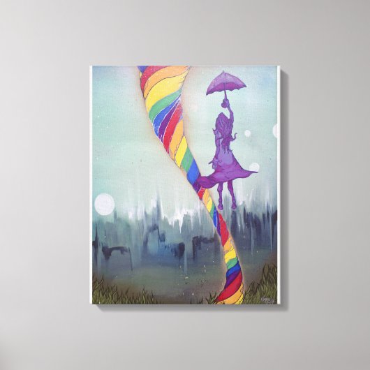 Ergens onder Canvas Print (Voorkant)