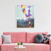 Ergens onder Canvas Print (Insitu (Woonkamer))