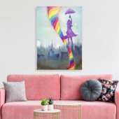 Ergens onder Canvas Print (Insitu (Woonkamer))