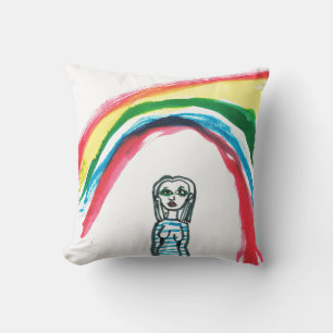 Ergens Onder Een Regenboog Kussen