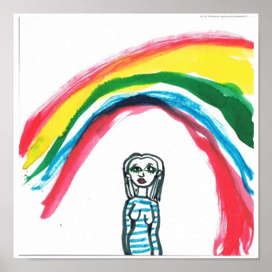 Ergens Onder Een Regenboog Print (Voorkant)