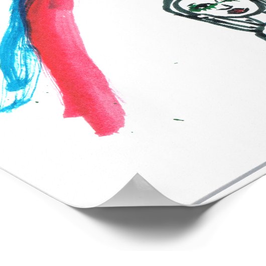 Ergens onder een regenboogdruk poster (Hoek)