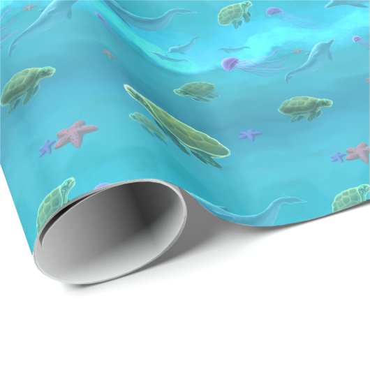 Ergens onder het Zee Cadeaupapier (Rol Hoek)