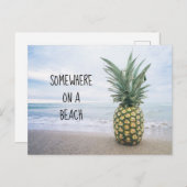 Ergens op een strand Briefkaart (Voorkant / Achterkant)