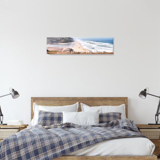 Ergens op het strand stretched canvas kunst (Insitu (Slaapkamer))