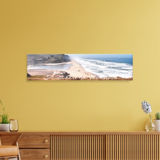 Ergens op het strand stretched canvas kunst (Insitu (Woonkamer))