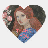 Ergens op tijd hart sticker (Voorkant)