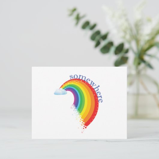 Ergens over de Regenboog Briefkaart (Staand voorkant)