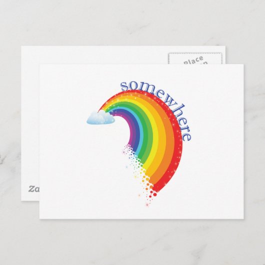 Ergens over de Regenboog Briefkaart (Voorkant / Achterkant)