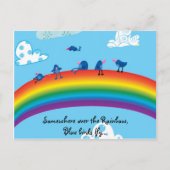 Ergens over de regenboog briefkaart (Voorkant)