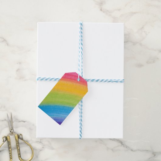 Ergens over de regenboog cadeau labels cadeaulabel (Met Touw)