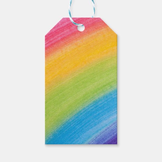 Ergens over de regenboog cadeau labels cadeaulabel (Voorkant)