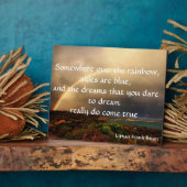 Ergens over de regenboog fotoplaat (Zijkant)