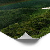 Ergens over de regenboog in Alaska Poster (Hoek)