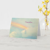 Ergens over de regenboog kaart (Gele Bloem)