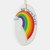 Ergens over de regenboog keramisch ornament (Rechts)