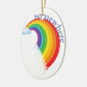 Ergens over de regenboog keramisch ornament (Links)
