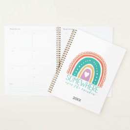 Ergens Over De Regenboog Modern Chique Kleurrijk Planner