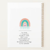 Ergens Over De Regenboog Modern Chique Kleurrijk Planner (Achterkant)