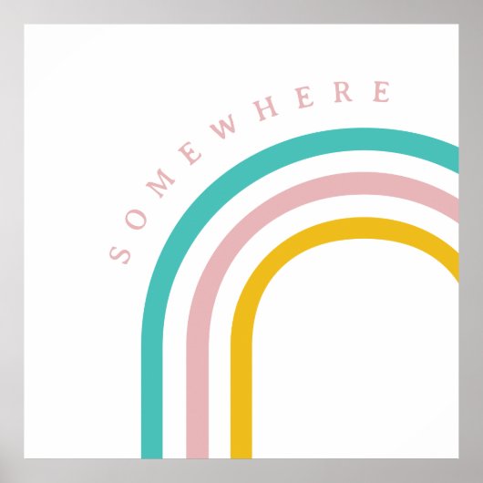 Ergens over de regenboog poster (Voorkant)