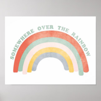 Ergens over de regenboog poster