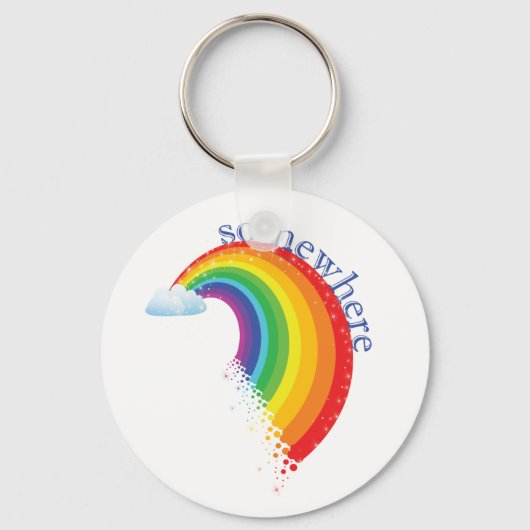 Ergens over de regenboog sleutelhanger (Voorkant)