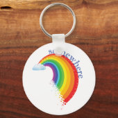 Ergens over de regenboog sleutelhanger (Voorkant)