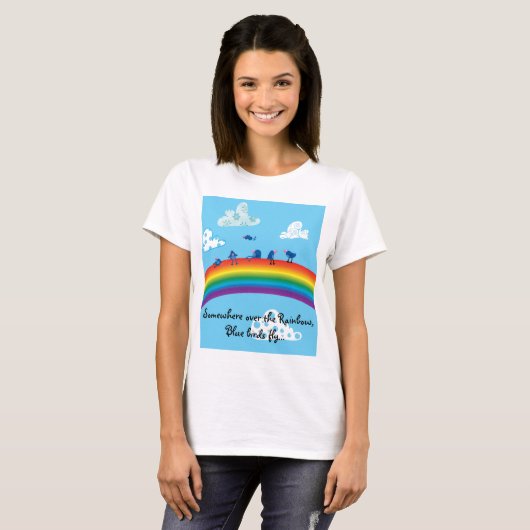 Ergens over de regenboog t-shirt (Voorkant volledig)