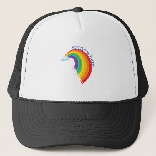 Ergens over de regenboog trucker pet (Voorkant)
