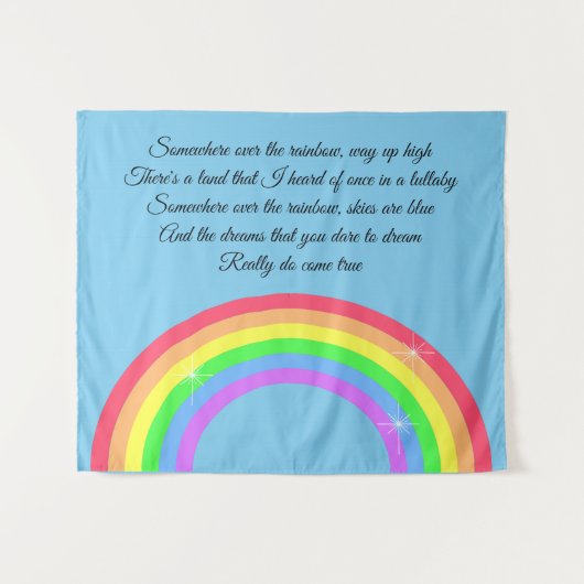 Ergens over de regenboog wandkleed (Voorkant (horizontaal))