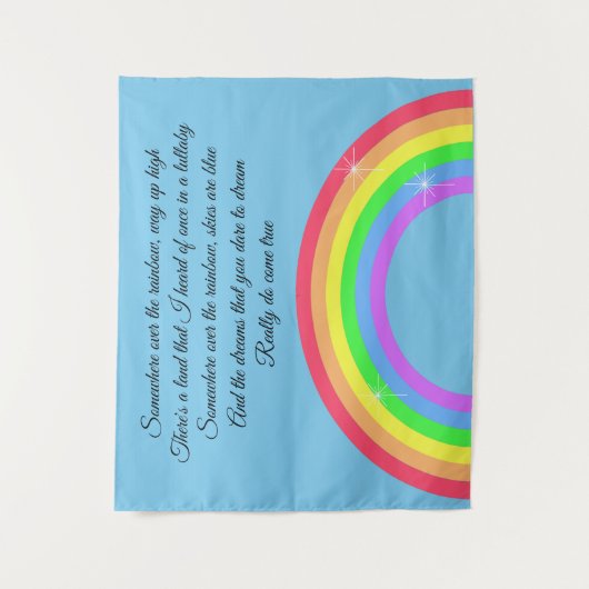 Ergens over de regenboog wandkleed (Voorkant)