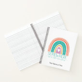 Ergens over de regenboogmoderne afbeelding notitieboek (Binnen)