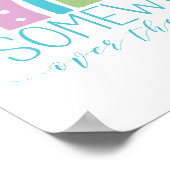 Ergens over de regenboogmoderne grafische P Poster (Hoek)