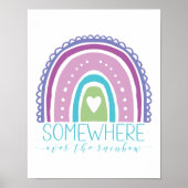 Ergens over de regenboogmoderne grafische P Poster (Voorkant)