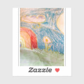 Ergens over de regenboogsticker sticker (Vel)