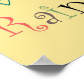 Ergens over het Poster van de regenboog (Hoek)