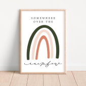 Ergens over het Poster van de regenboognevelaar