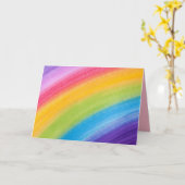 ergens over het regenboogwenskaart kaart (Gele Bloem)