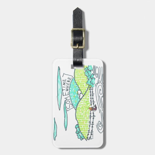 Ergens/soms Bagagelabel (Voorkant verticaal)